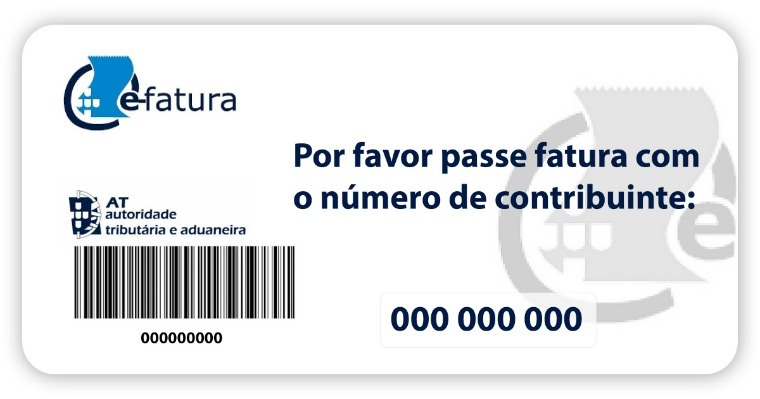 Como obter o cartão e fatura com o número de contribuinte Economias