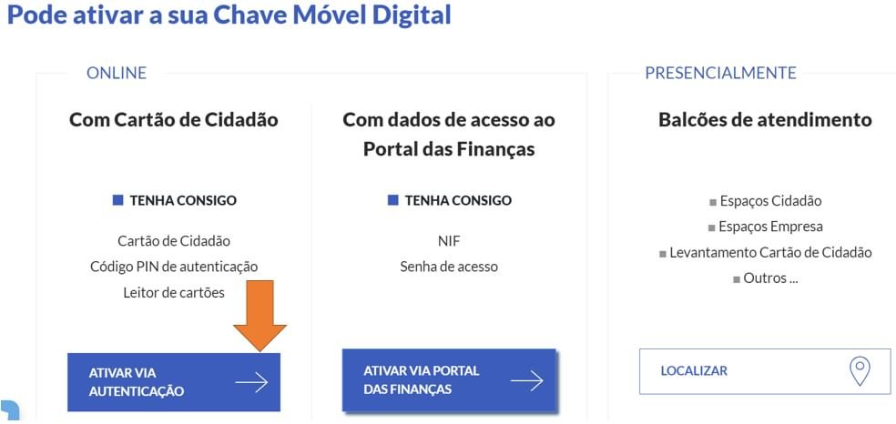 Ativar Chave Móvel Digital