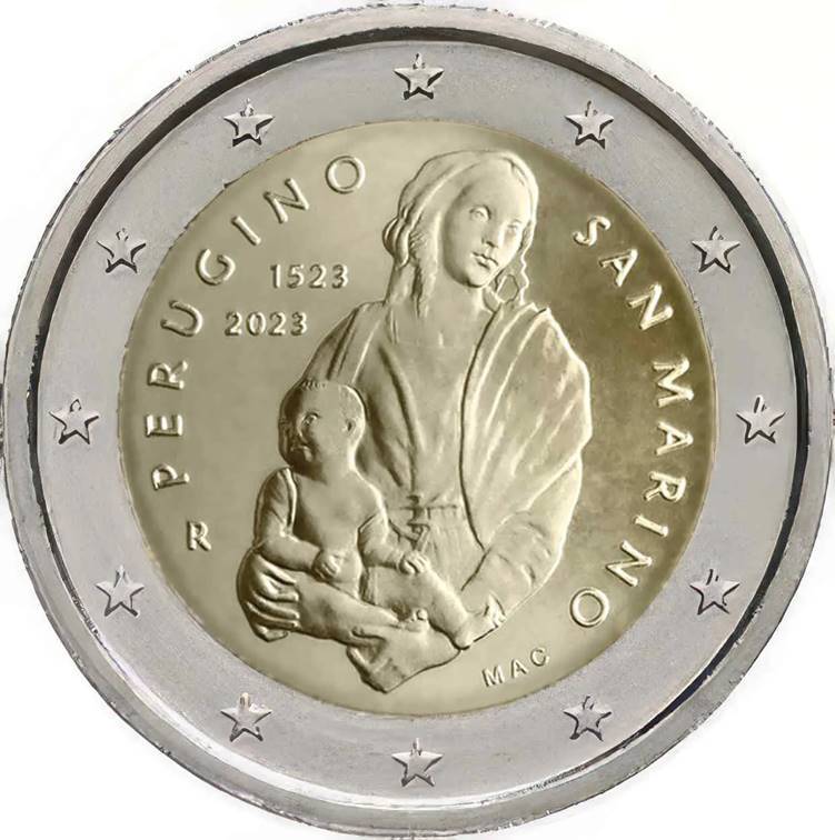moeda 2 euros São Marino 2023