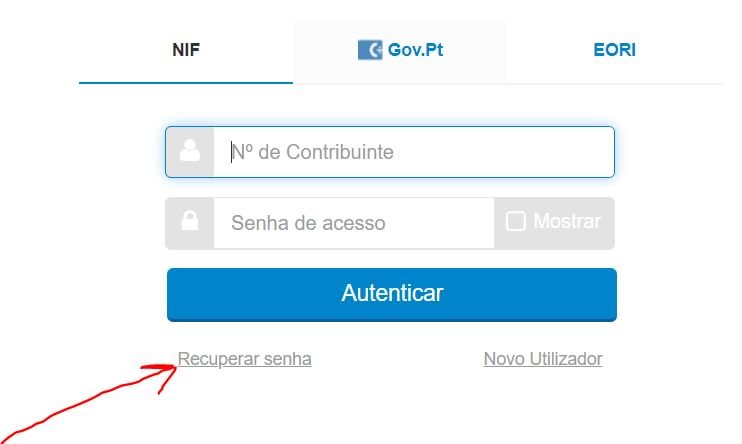 Como recuperar a senha de acesso