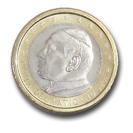moeda de 1 euro vaticano 2005